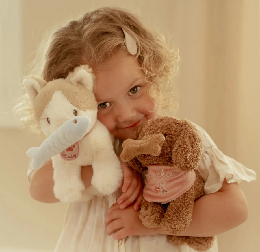 Peluche gattina Marley con trasportino