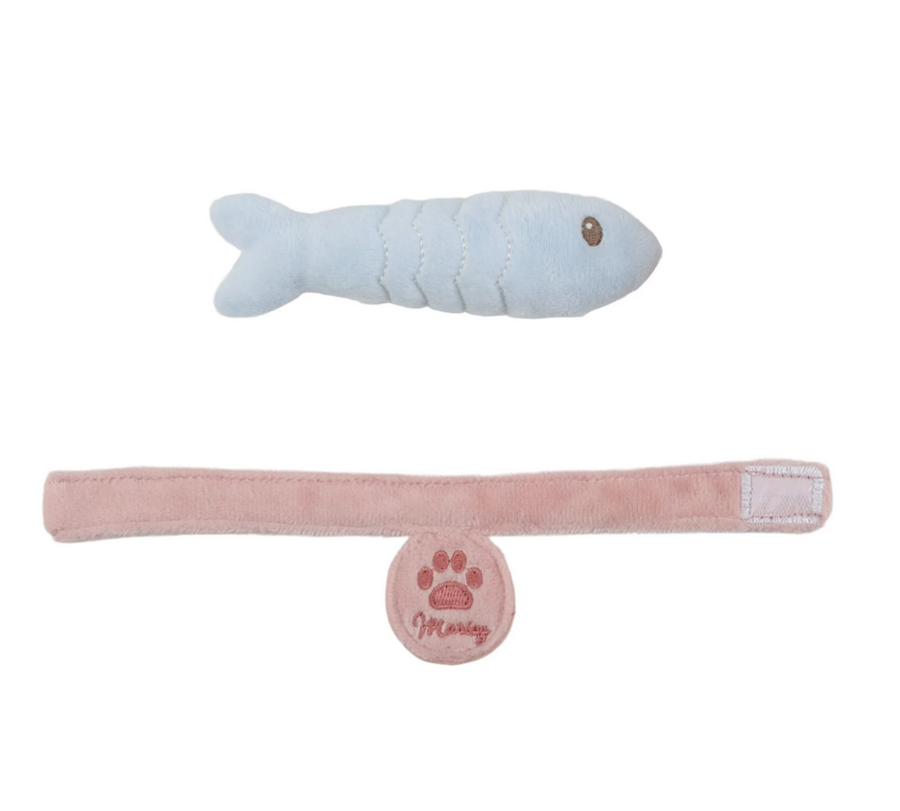 Peluche gattina Marley con trasportino
