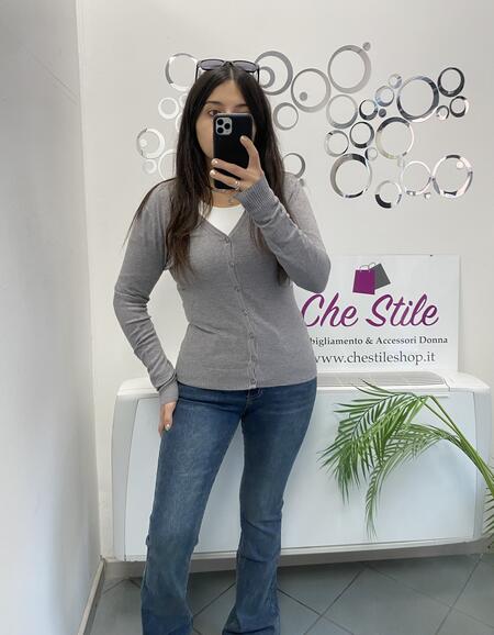 NOVITÀ Cardigan bottoncini in viscosa