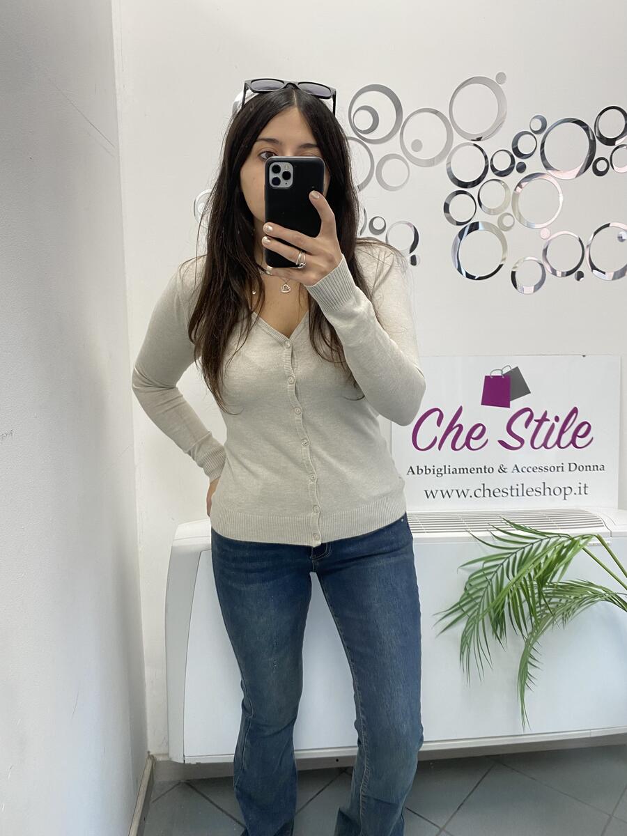 NOVITÀ Cardigan bottoncini in viscosa