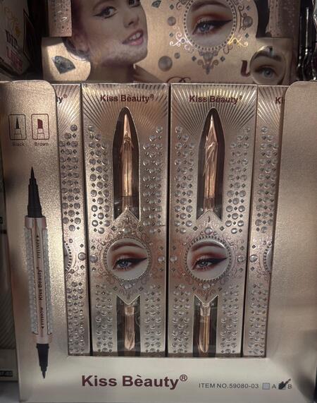 KISS BEAUTY EYELINER CON DOPPIA PUNTA OCCHI E SOPRACCIGLIA
 [Conf.da 24 pezzi]