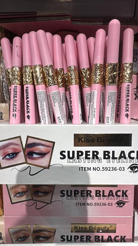 KISS BEAUTY SUPER BLACK LASTING EYELINER
 [Conf.da 48 pezzi]