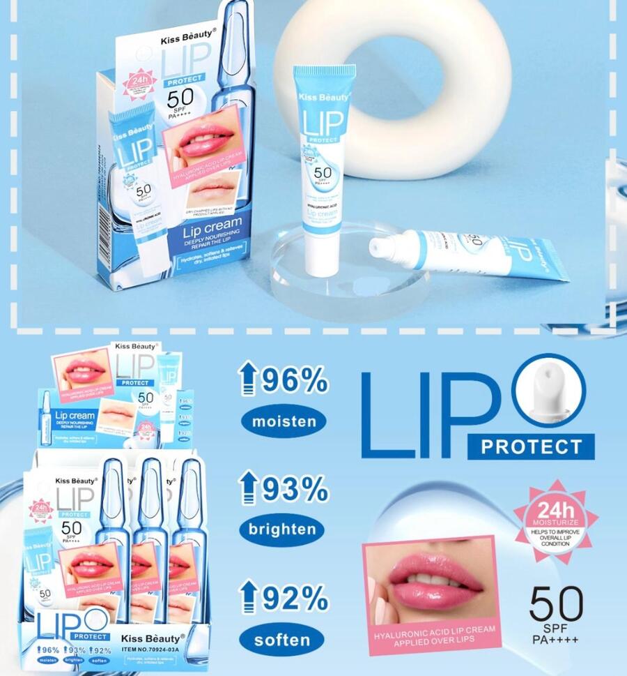 KISS BEAUTY LIP PROTEC TLIP CREAM
 [Conf.da 12 pezzi]