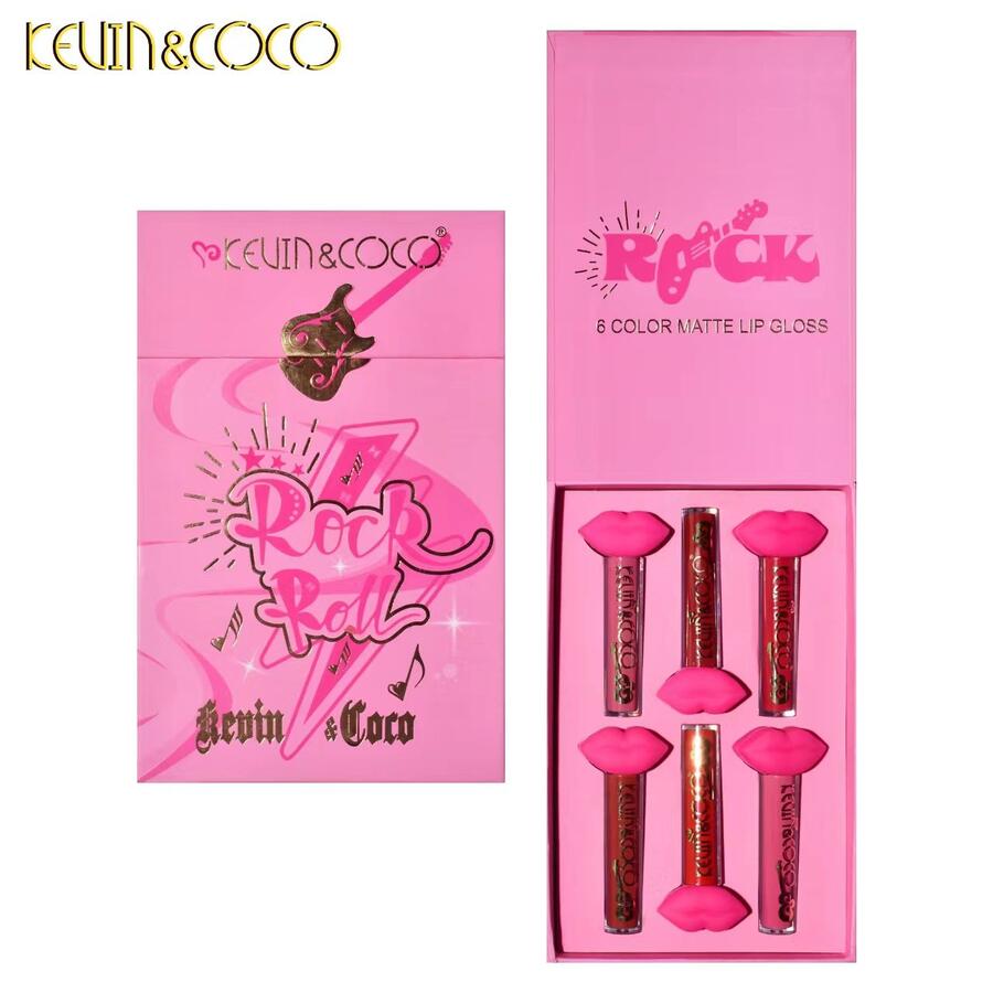 KEVIN & COCO ROCK ROLL LIPGLOSS MATTE KIT DA 6 PEZZI
 [Conf.da 6 Kit]