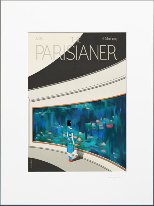THE PARISIANER, STAMPA CON PASSEPARTOUT, 30x40 cm: N40 PONZI
