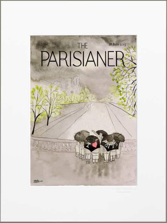 THE PARISIANER, STAMPA CON PASSEPARTOUT, 30x40 cm: N09 PICAULT