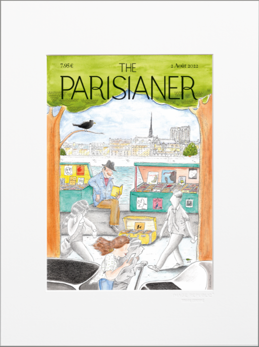 THE PARISIANER, STAMPA CON PASSEPARTOUT, 30x40 cm: N65 PHOQUE