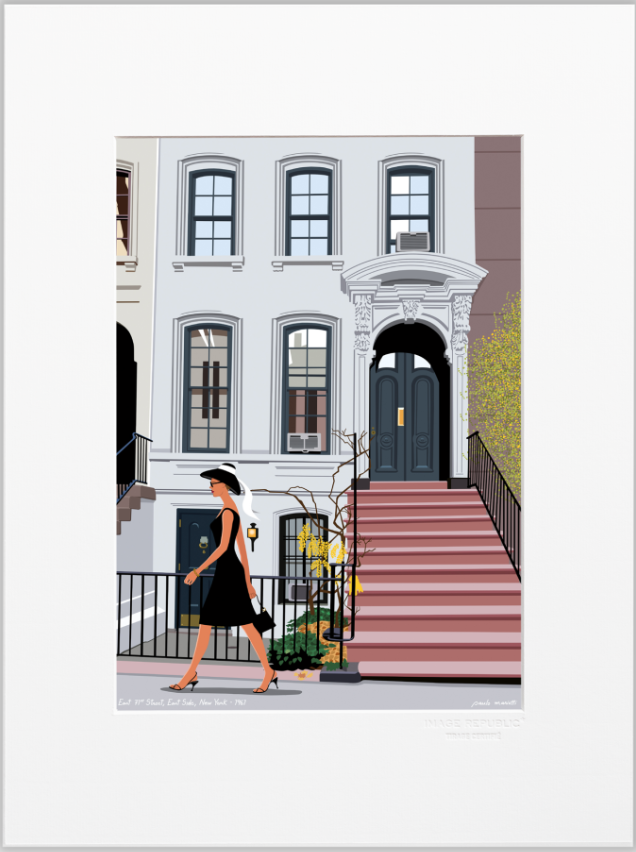 PAULO MARIOTTI, STAMPA 30x40 cm CON PASSEPARTOUT: NEW YORK PM