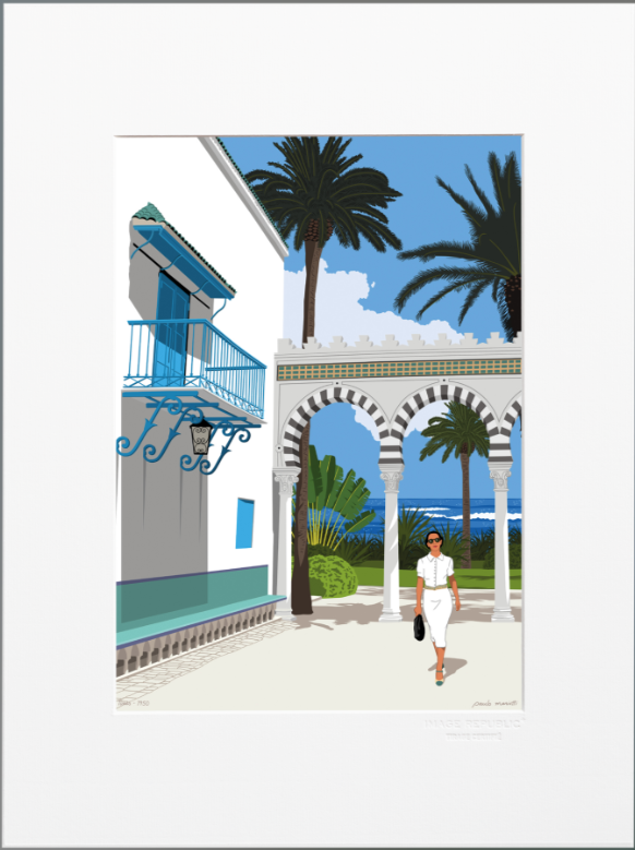 PAULO MARIOTTI, STAMPA 30x40 cm CON PASSEPARTOUT: TUNIS