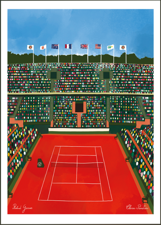 CLARA PANETIER, STAMPA FNE ART (senza passe-partout): 11 ROLAND GARROS