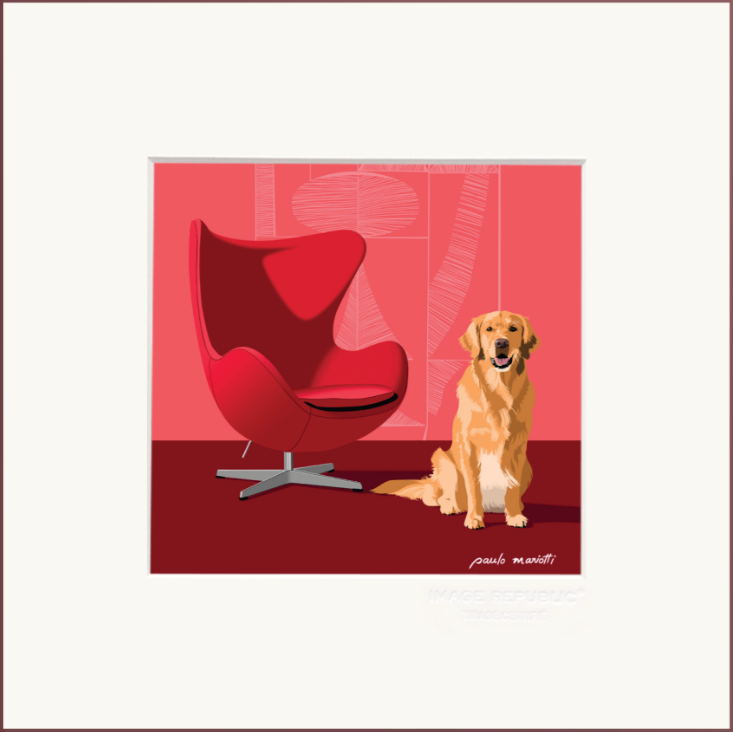 PAULO MARIOTTI, STAMPA 22x22 cm CON PASSEPARTOUT: GOLDEN SIGNATURE