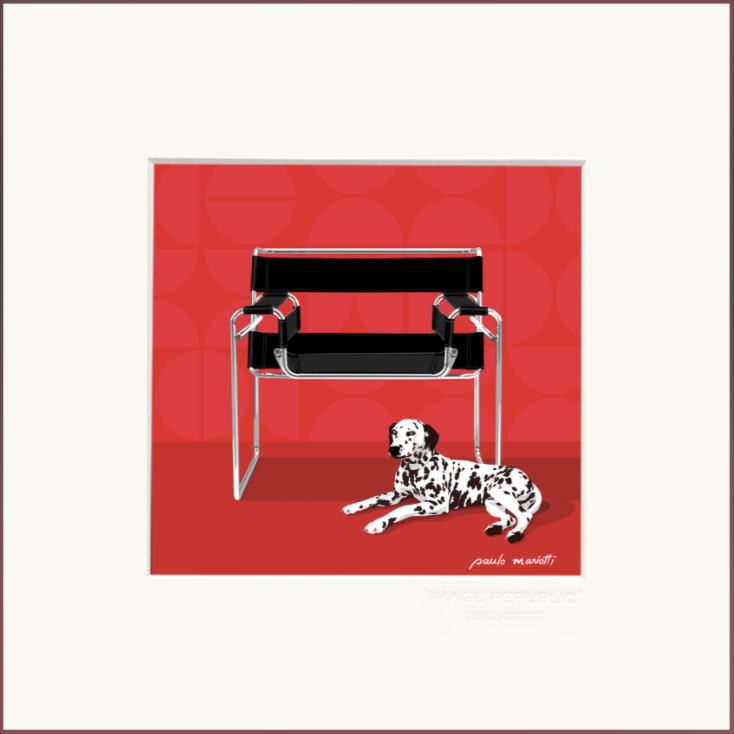 PAULO MARIOTTI, STAMPA 22x22 cm CON PASSEPARTOUT: WASSILY