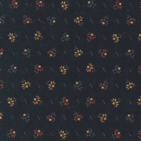 9793-14 Wheatland Kansas Troubles Quilters taglio 25x110 cm - fondo blu