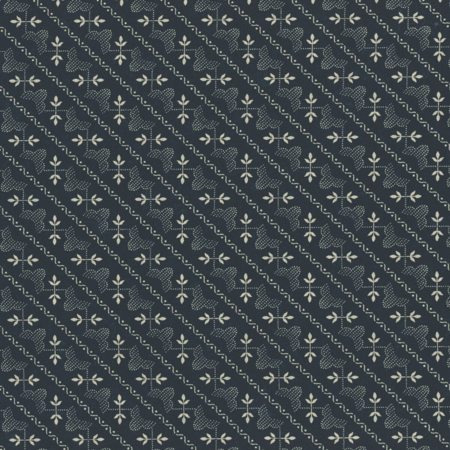 9794-14 Wheatland Kansas Troubles Quilters taglio 25x110 cm  - fondo blu