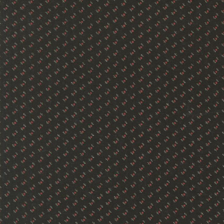 9798-19 Wheatland Kansas Troubles Quilters taglio 25x110 cm - fondo nero