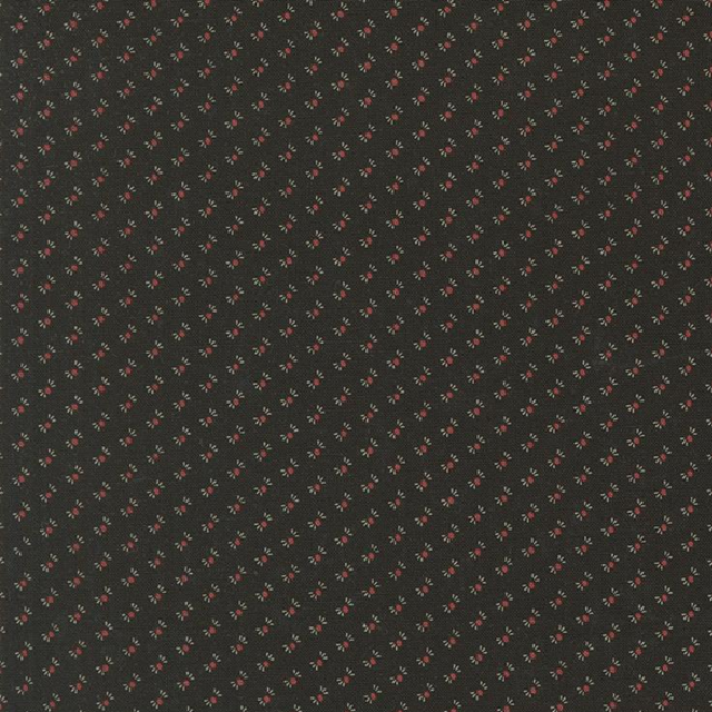9798-19 Wheatland Kansas Troubles Quilters taglio 25x110 cm - fondo nero