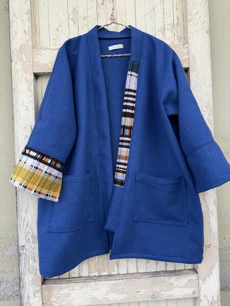 Kimono blu elettrico 