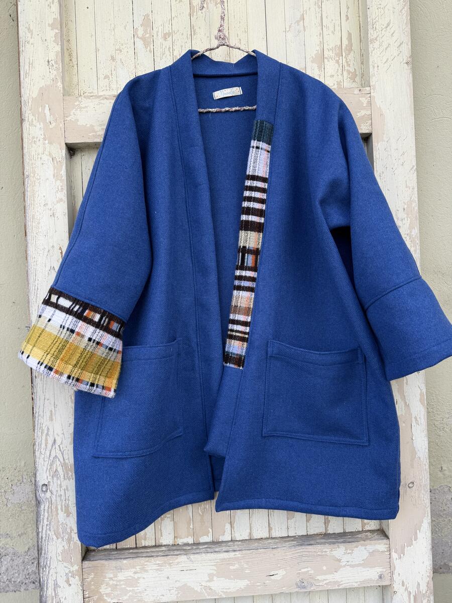 Kimono blu elettrico 