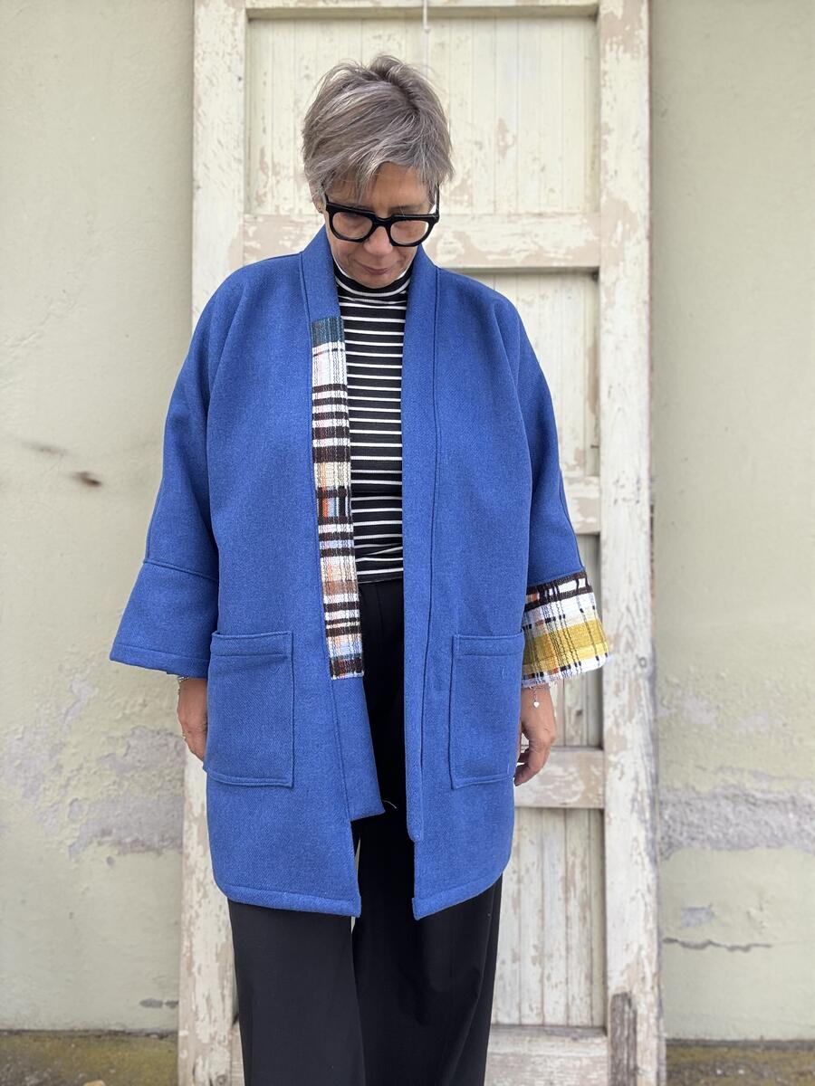Kimono blu elettrico 