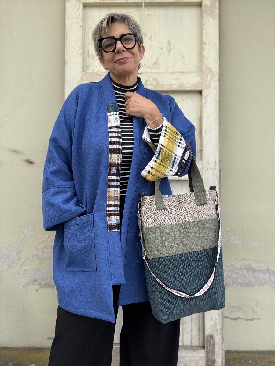 Kimono blu elettrico 