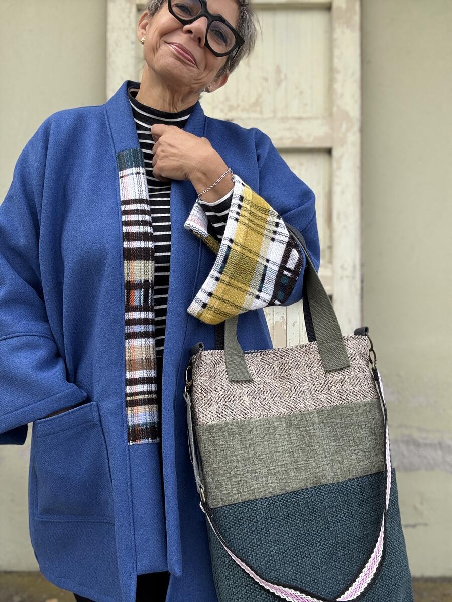 Kimono blu elettrico 