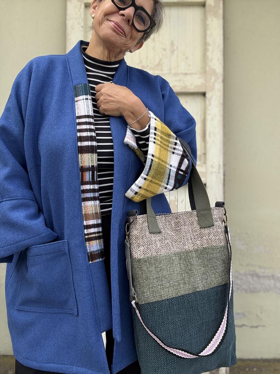 Kimono blu elettrico 