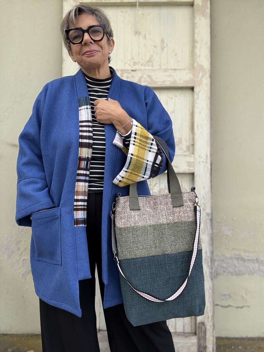 Kimono blu elettrico 
