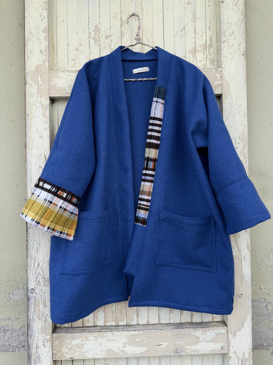Kimono blu elettrico 