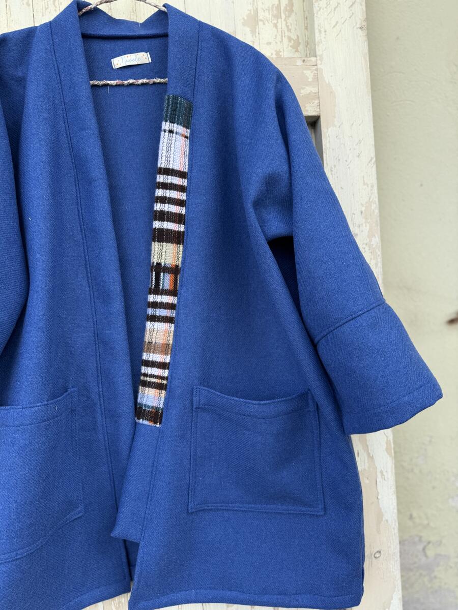Kimono blu elettrico 