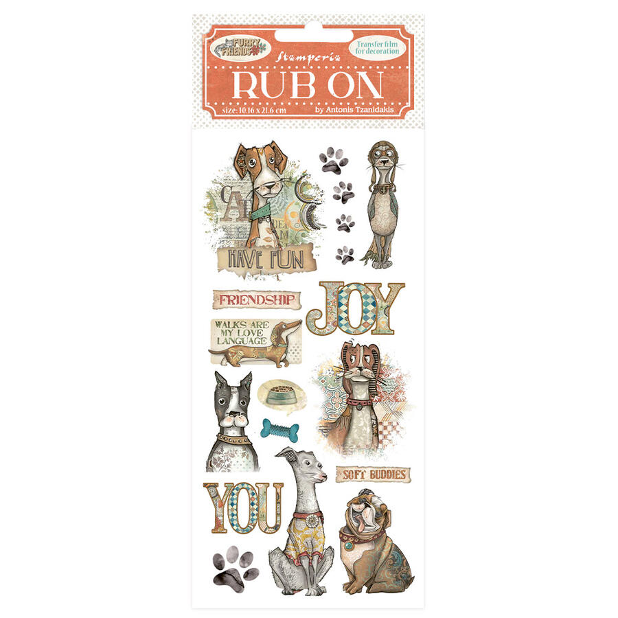 Rub-On Furry Friends Cane