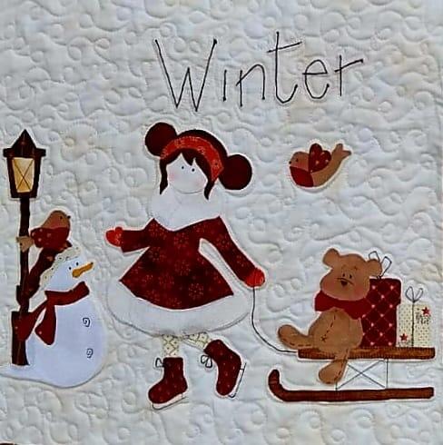 Cartamodello Le stagioni di Milù quilt 