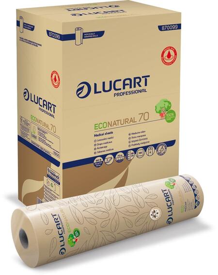 Lenzuolo medico EcoNatural con lozione batteriostatica - 190 strappi