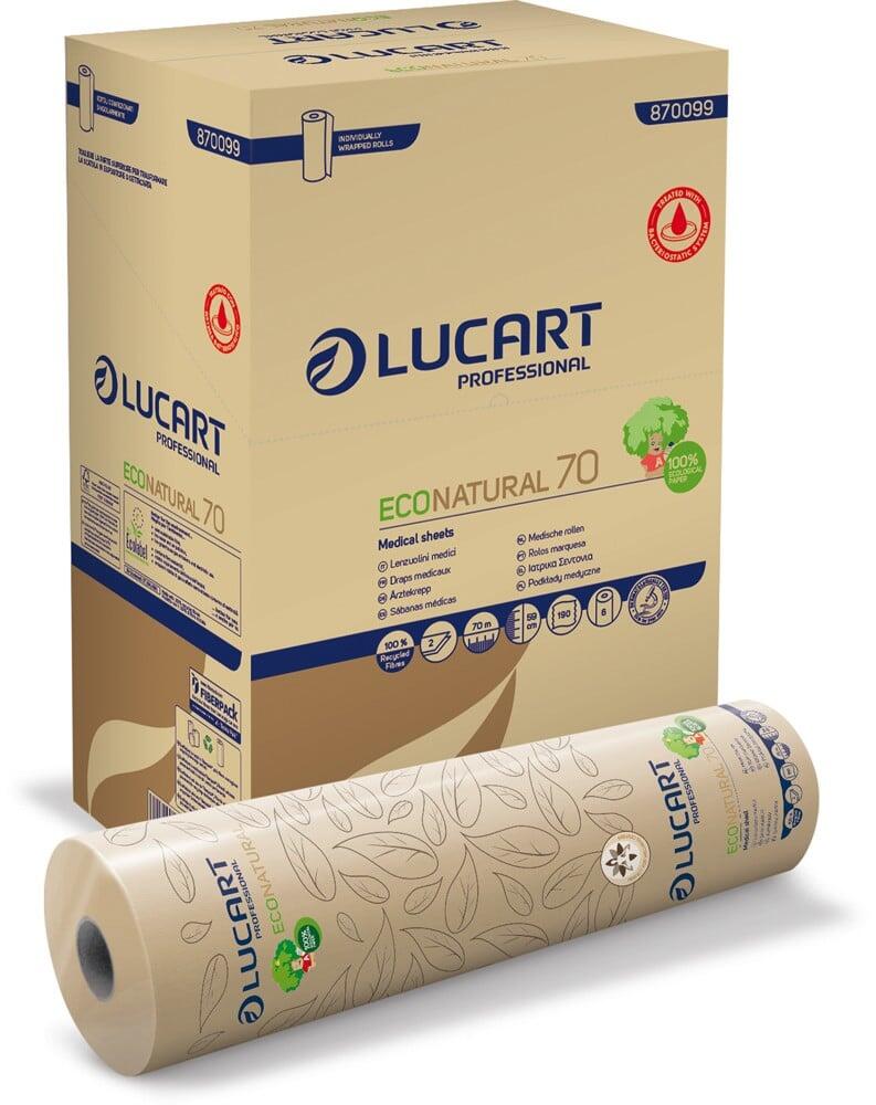 Lenzuolo medico EcoNatural con lozione batteriostatica - 190 strappi
