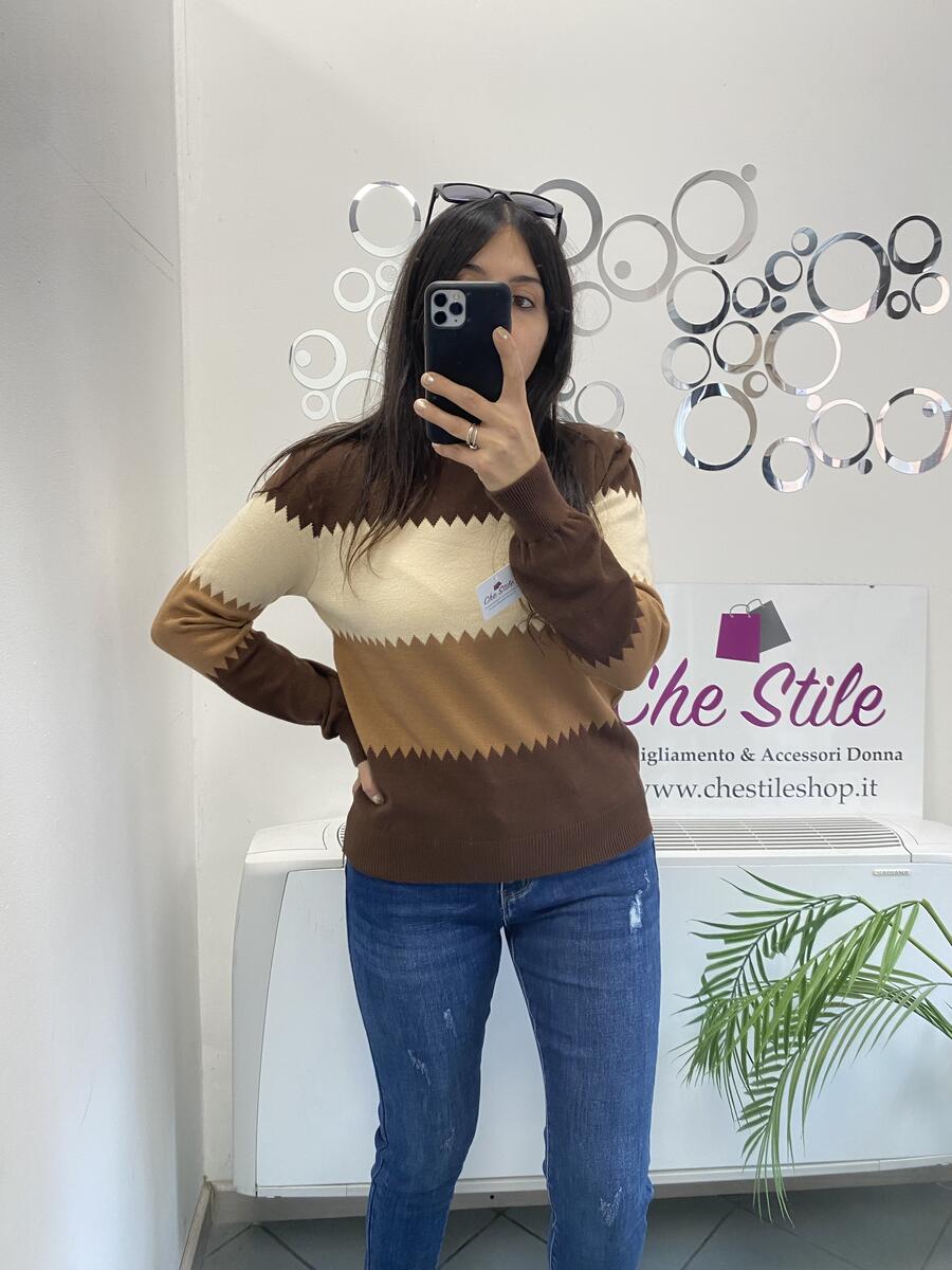 NOVITÀ Pull zig zag in viscosa 