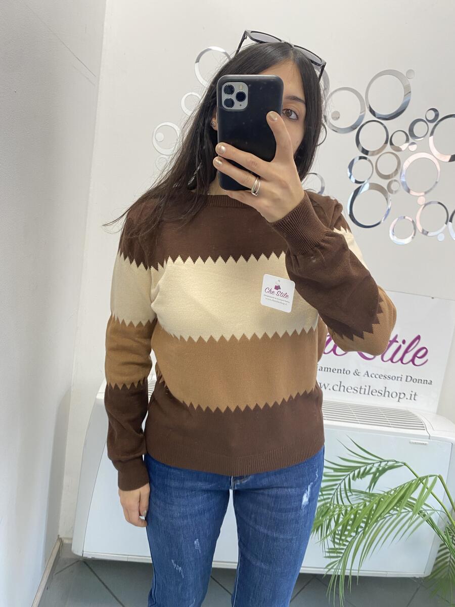 NOVITÀ Pull zig zag in viscosa 