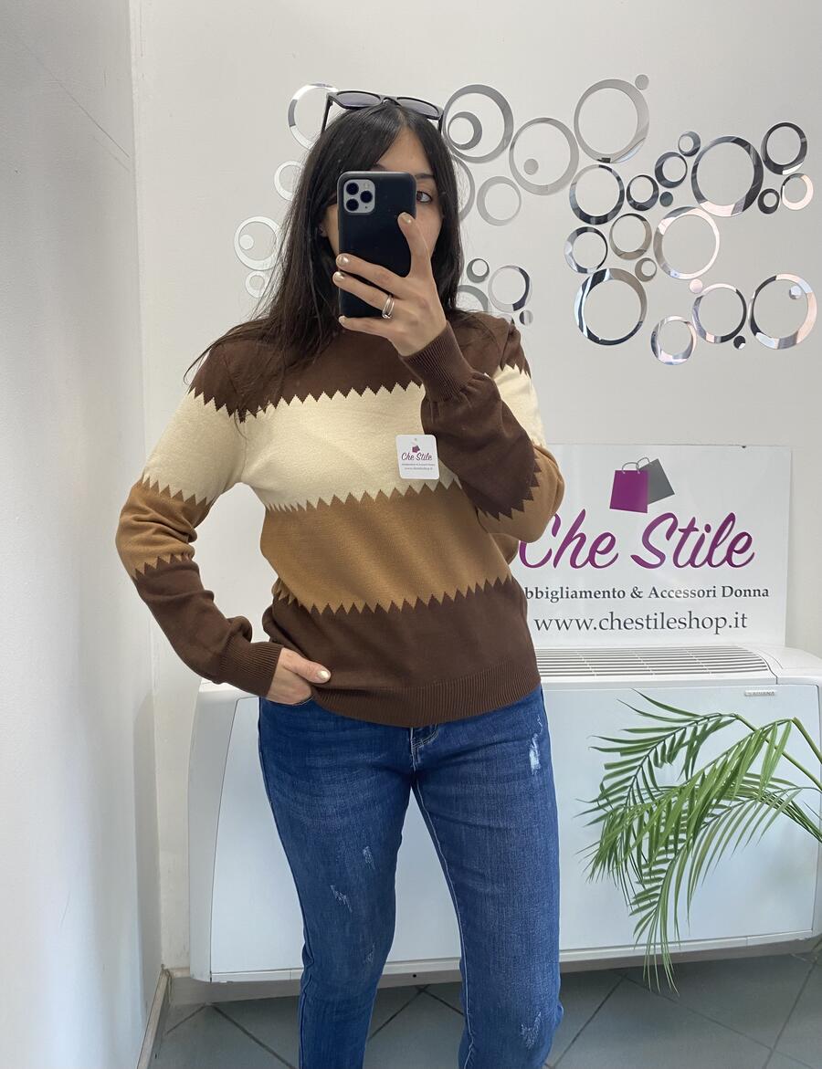 NOVITÀ Pull zig zag in viscosa 