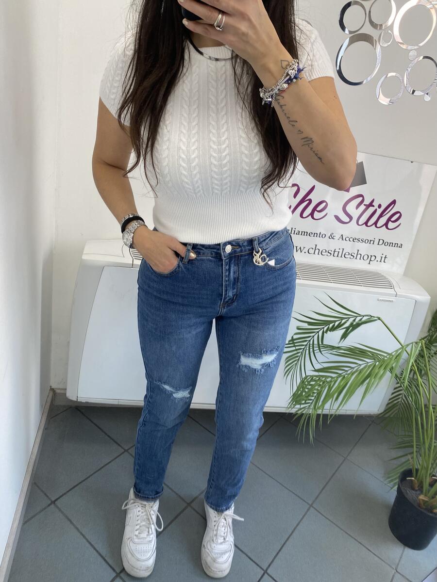 NOVITÀ Jeans mom fit strappetti
