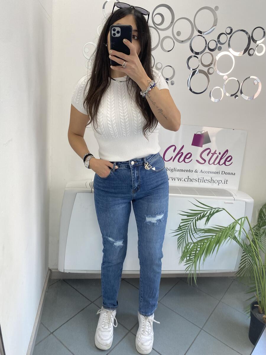 NOVITÀ Jeans mom fit strappetti