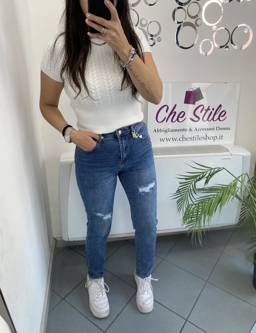 NOVITÀ Jeans mom fit strappetti