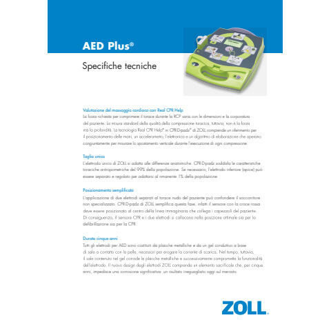 Defibrillatore ZOLL AED Plus – con tecnologia Real CPR Help