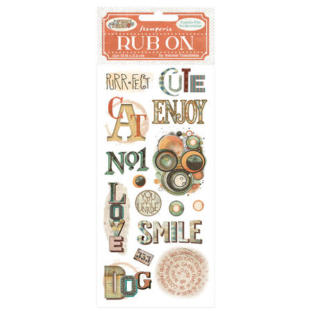 Rub-On Furry Friends scritte