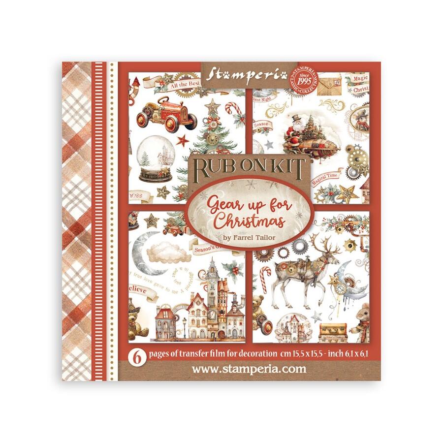 Rub-On Assortimento Gear up for Christmas 6 pagine