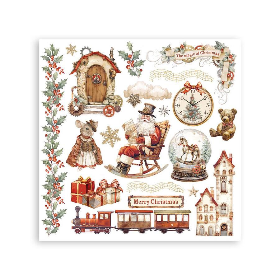 Rub-On Assortimento Gear up for Christmas 6 pagine