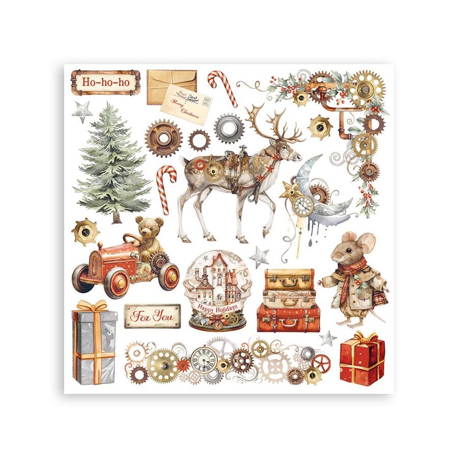 Rub-On Assortimento Gear up for Christmas 6 pagine