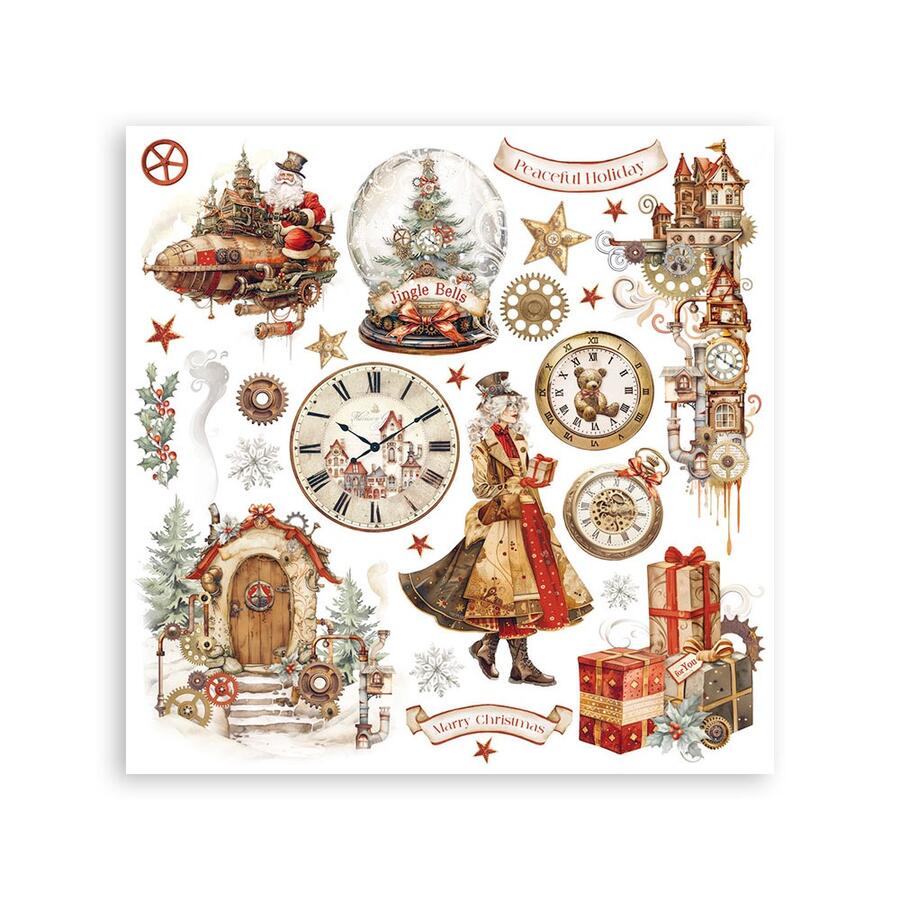 Rub-On Assortimento Gear up for Christmas 6 pagine