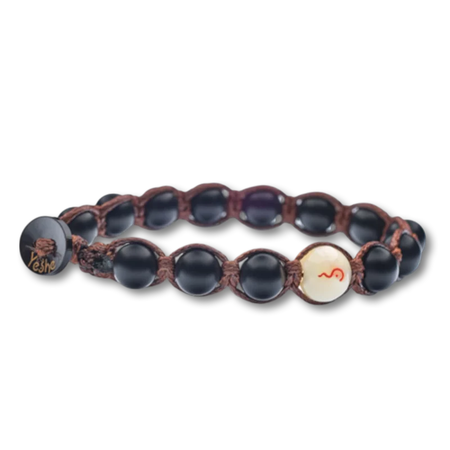 Yeshe - Bracciale Onice nero satinato