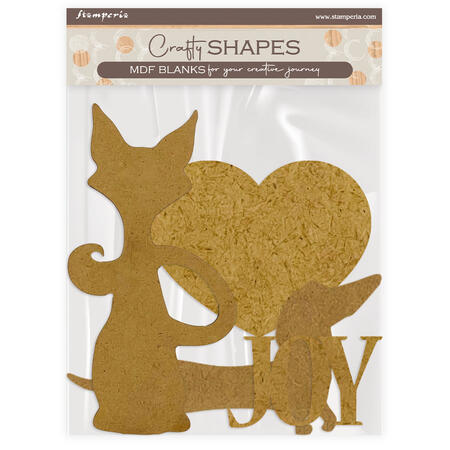 Crafty Shapes Furry Friends silhouette cane e gatto