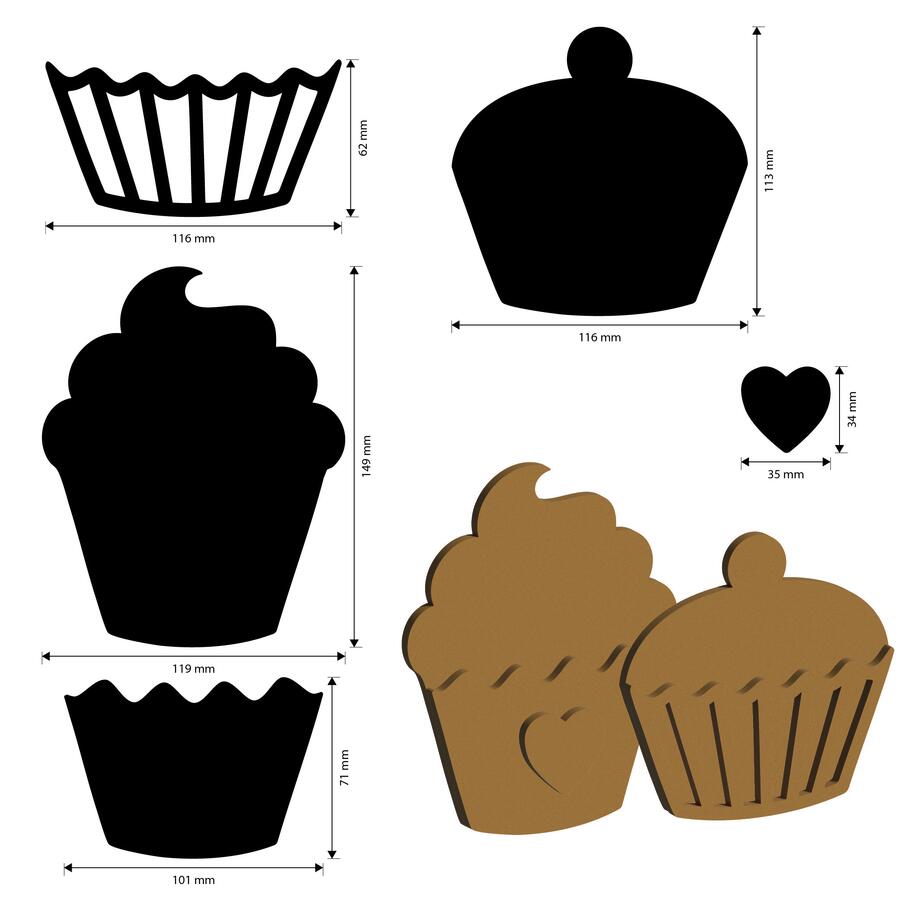 Crafty Shapes Coffee and Chocolate Sweet