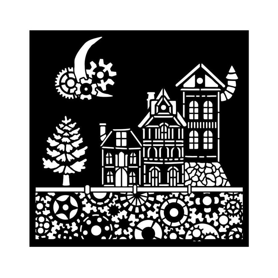 Stencil spesso 18 x 18 cm Gear up for Christmas casette