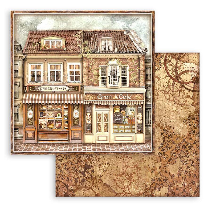 Blocco 10 fogli 30,5 x 30,5 Double face Coffee and Chocolate